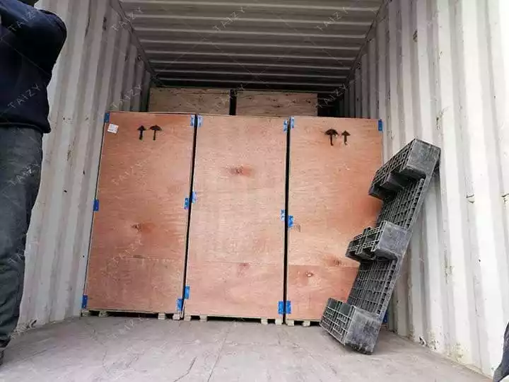 shipping of forage baler machine 
