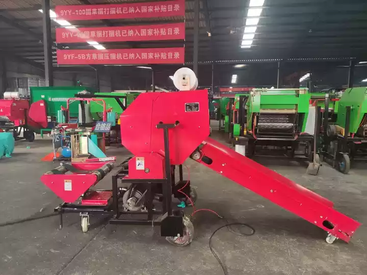 silage feed baling machine