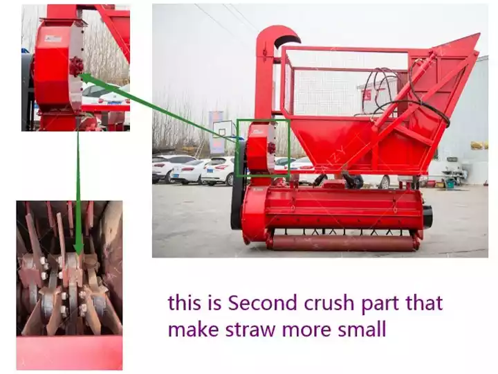 stalk crushing and recycling machine