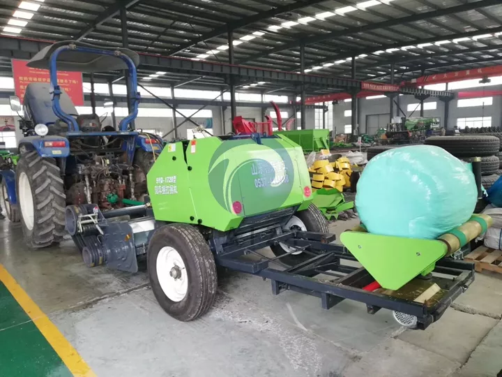 straw crushing packaging wrapping machine