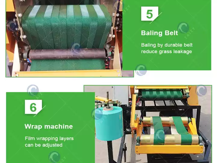 baling belt and wrap machine