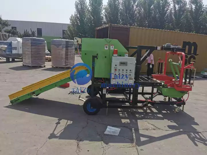 silage round bale wrapper machine