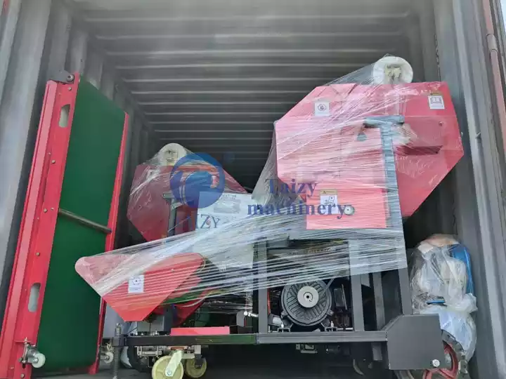 round bale wrapping machine