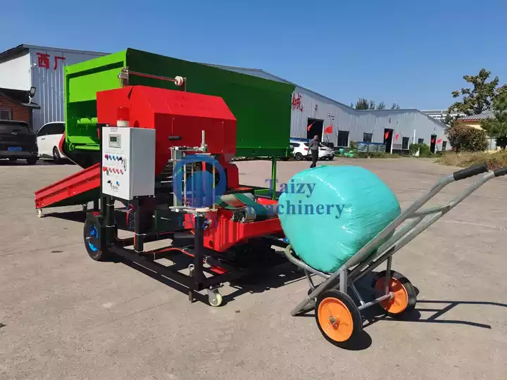 silage baling and wrapping machine