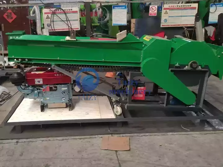 grass cutting and crushing machine