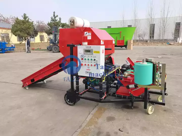 silage bale wrapper machine