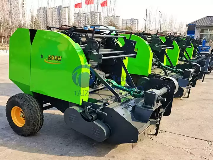 round bale straw baling machines