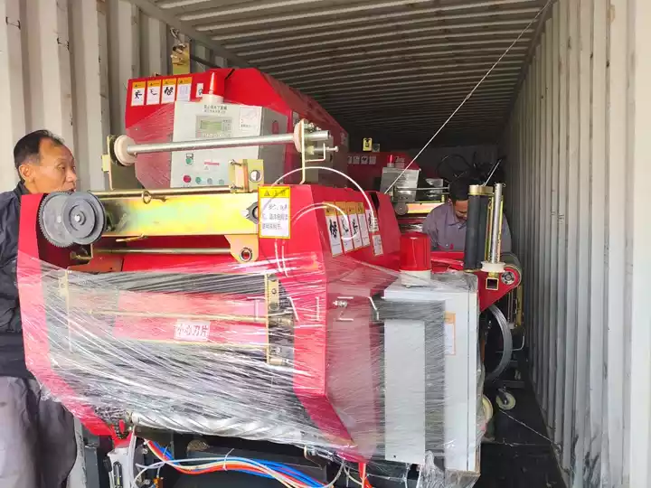 máquina de envoltura de fardos de forraje