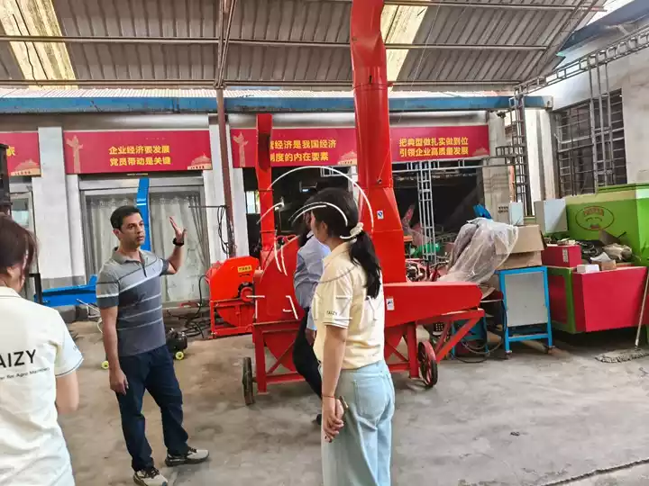 silage processing machine factory visit