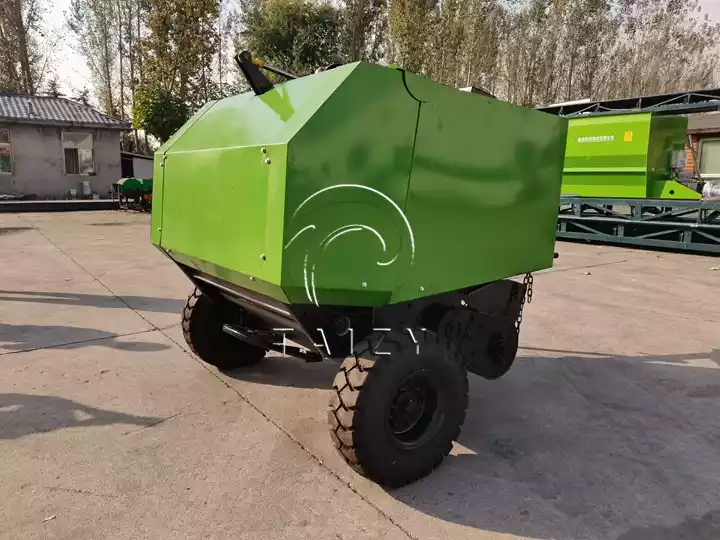 round type straw baler