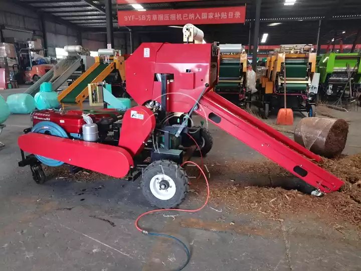 Forage baler-wrapper with big tires
