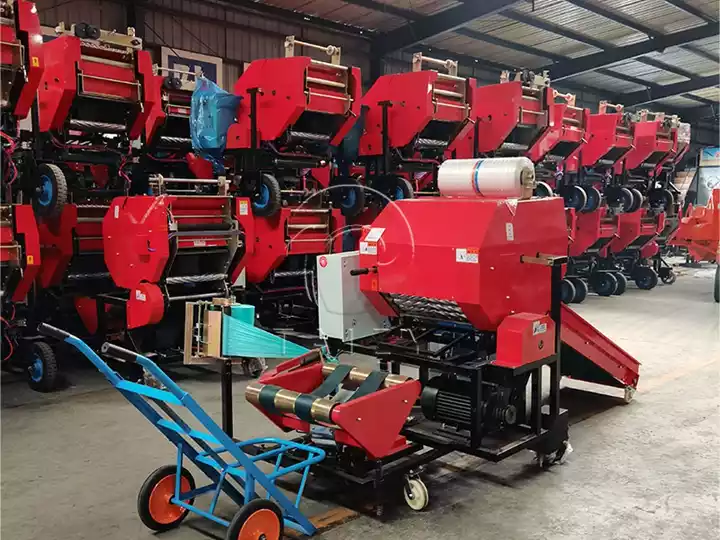 Silage baling wrapping machines