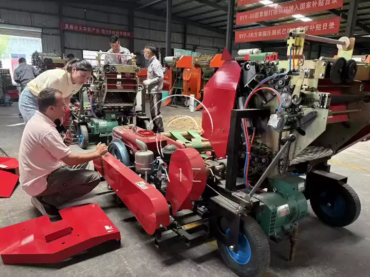 automatic forage baler wrapper