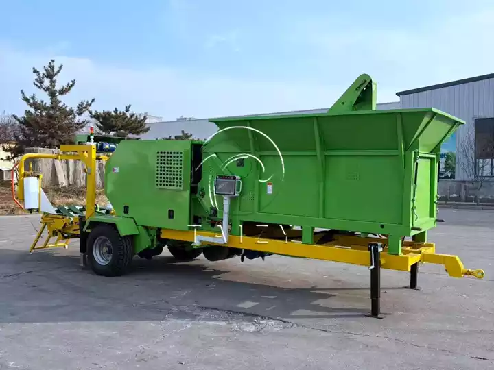 large farm forage baler wrapper