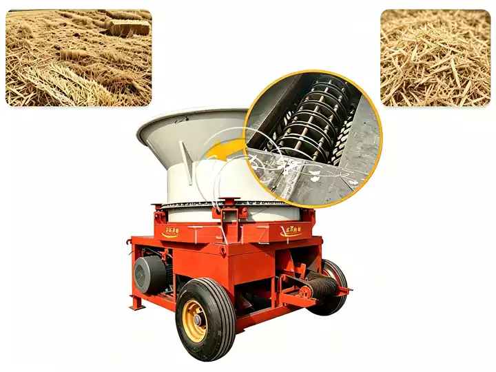Straw Bale Shredder | High‑Capacity Forage Hay Grinder