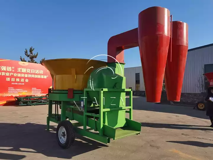 hay bale cutting machine