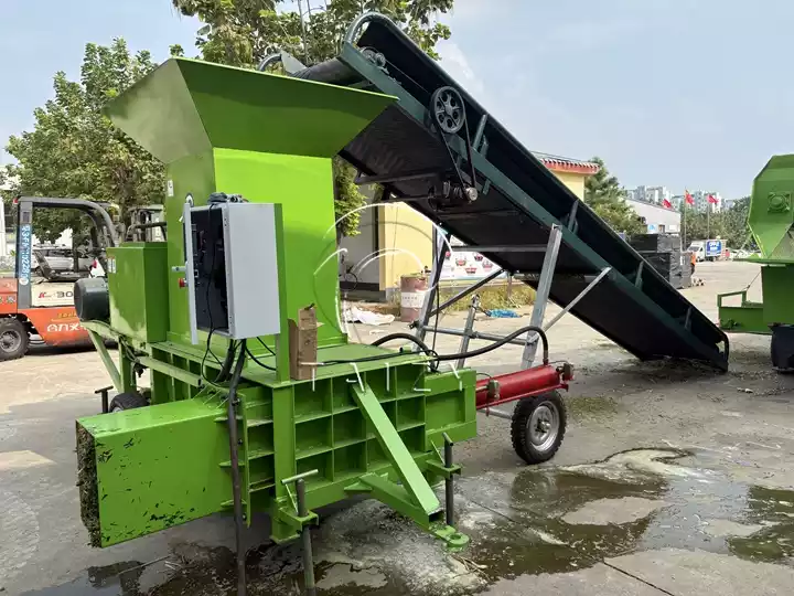 hydraulic silage hay baling machine