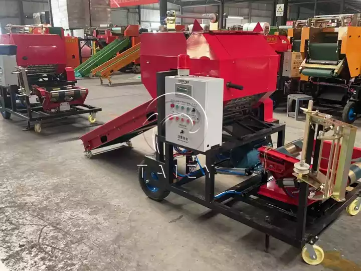 silage hay baling machine