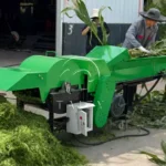 corn stalk silage processing with shredder