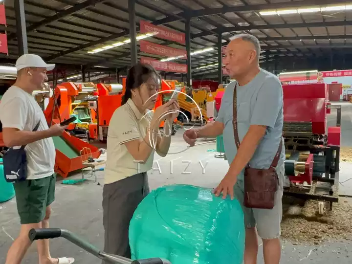 forage baler wrapper test run