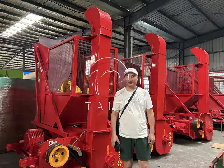 silage harvester machine kazakhstan client visit